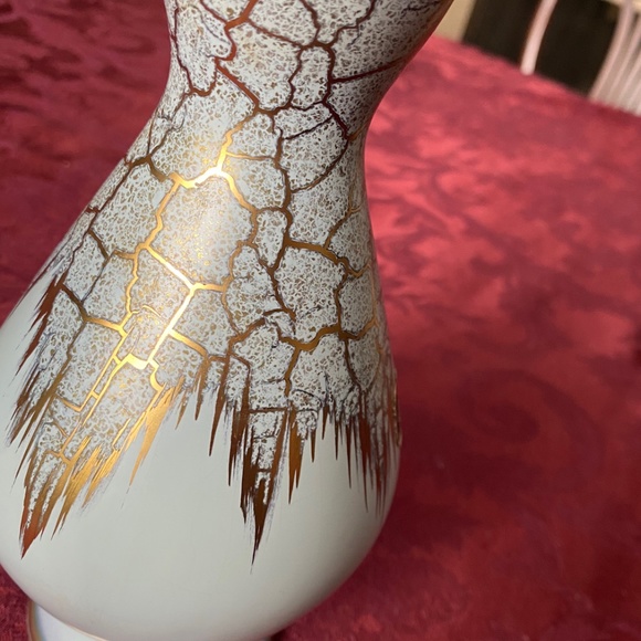 Dumler Breiden Höhr Gold Crackle Glaze Pitcher - Picture 2 of 8